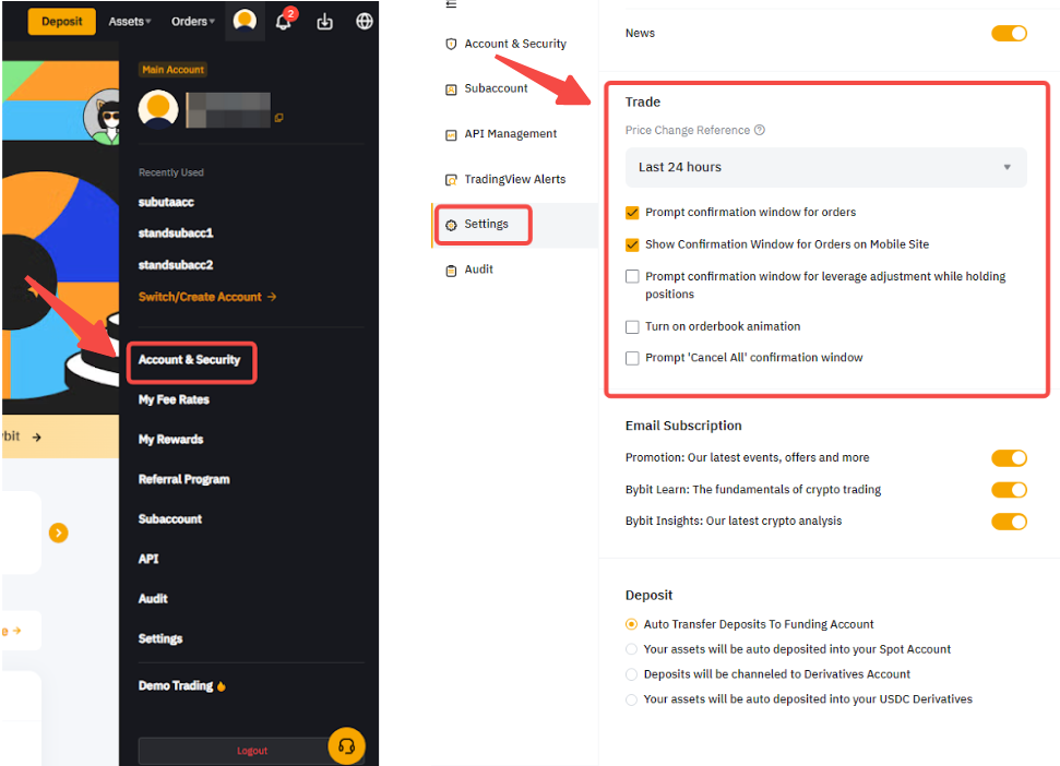 How to Manage Your Trade Settings