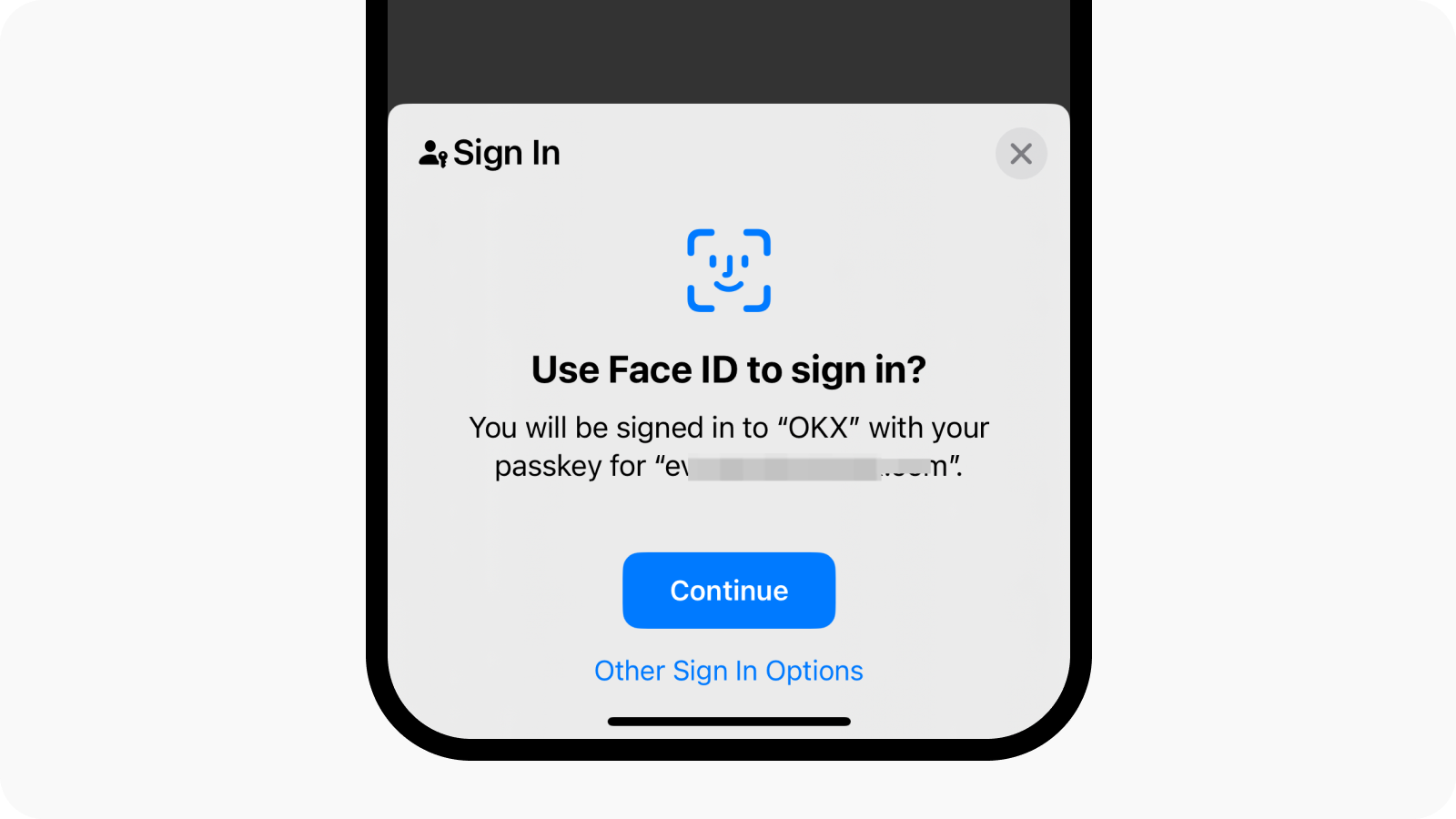 How do I create passkeys? (app) | OKX