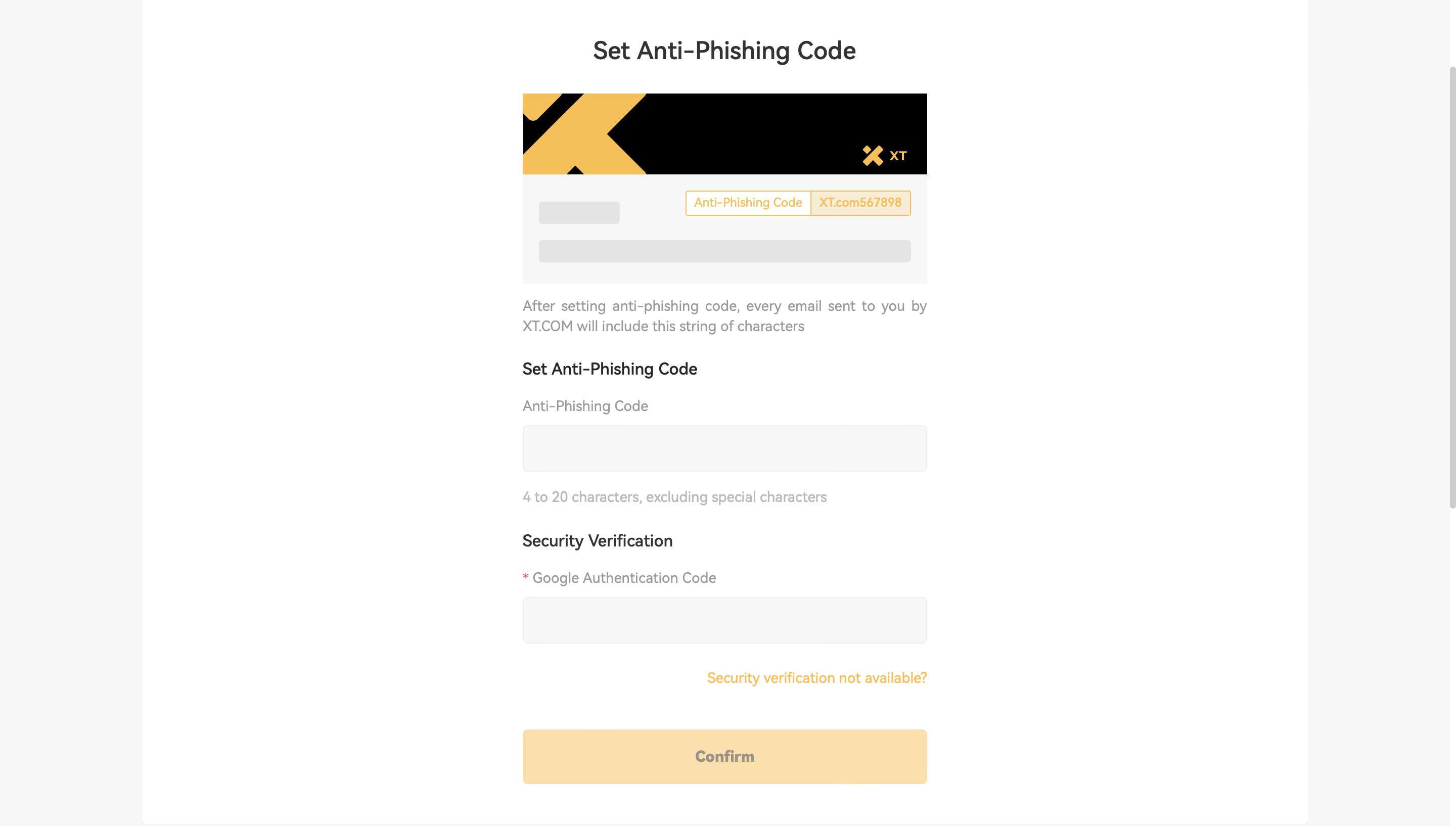 How To Set Up Anti-Phishing Code – Help Center