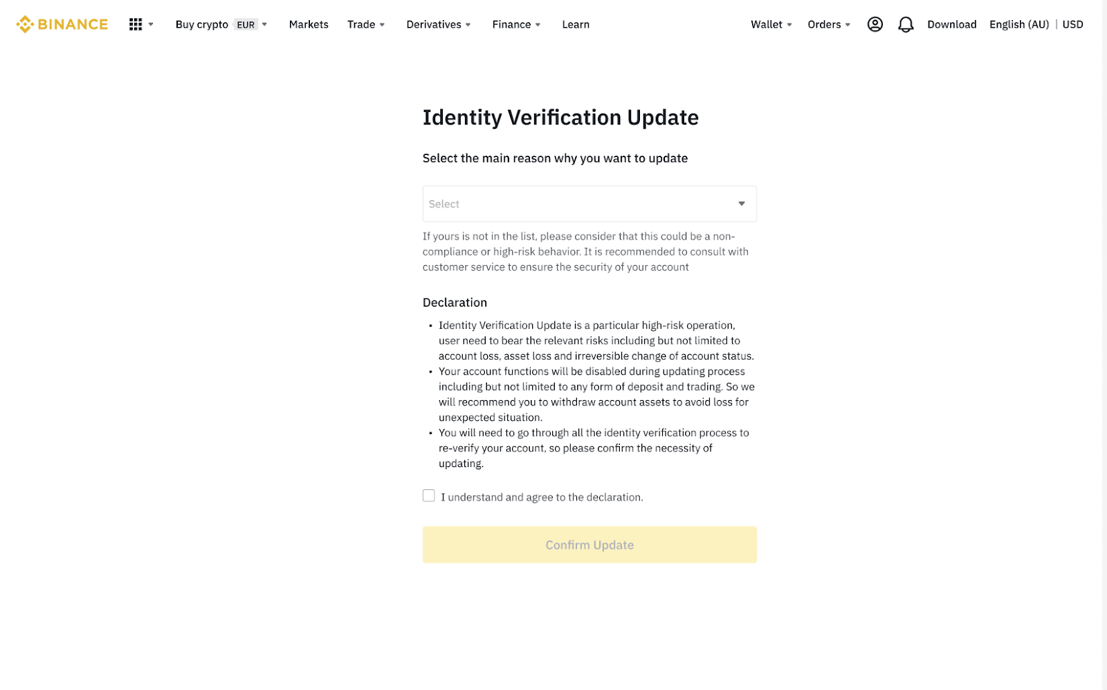 Why Do I Need to Re-verify My Binance Account (EEA Countries ...