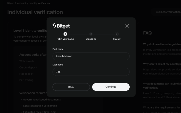 How to register an account in Bitget – ZEN.COM Help Center