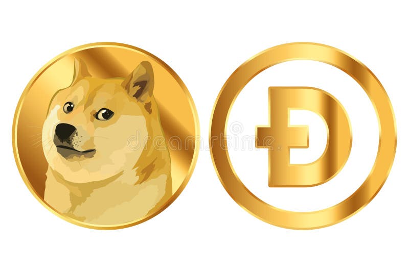 Dogecoin Cryptocurrency Logo and Symbol, Vector Illustration ...