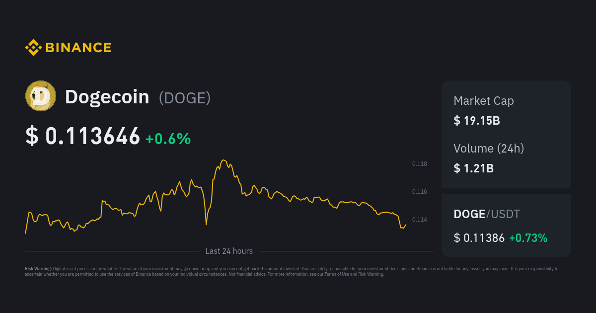 Dogecoin Price Today | DOGE to USD Live Price, Market Cap & Chart