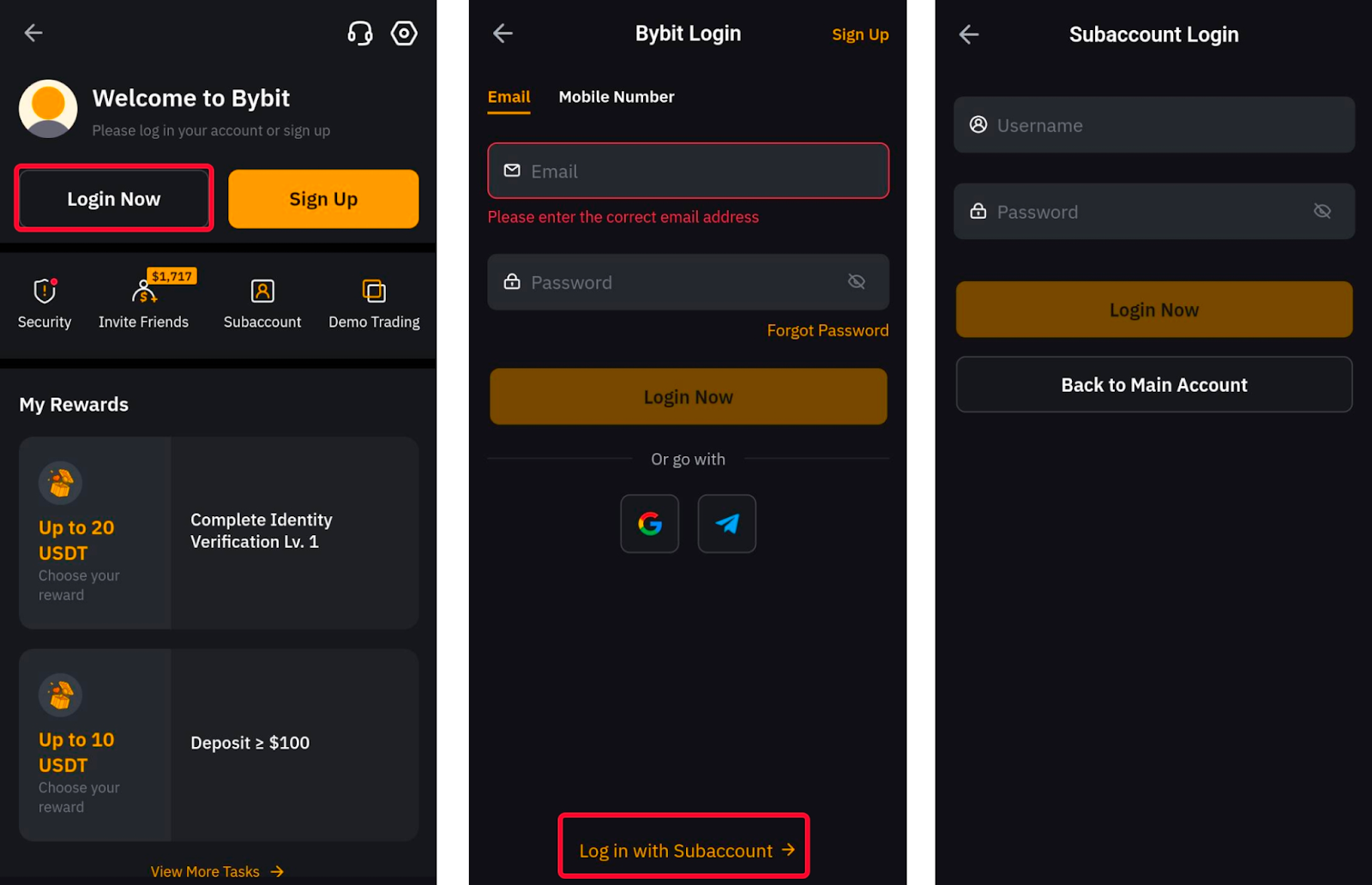 How to Get Started With a Standard Subaccount