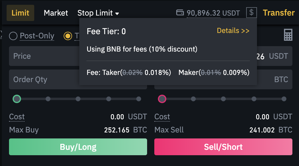 Binance Futures Trading Fee Discount Program - Save 10% With BNB ...