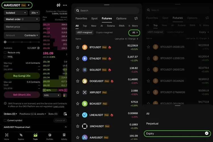 How to Trade Expiry Futures on OKX in Singapore | OKX