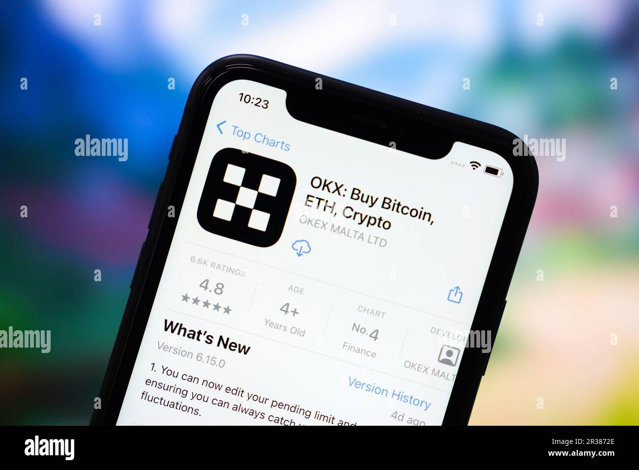 China. 22nd May, 2023. In this photo illustration, the OKX app ...