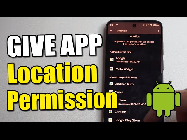 How to Give Permission for App to use LOCATION on Android Phone ...