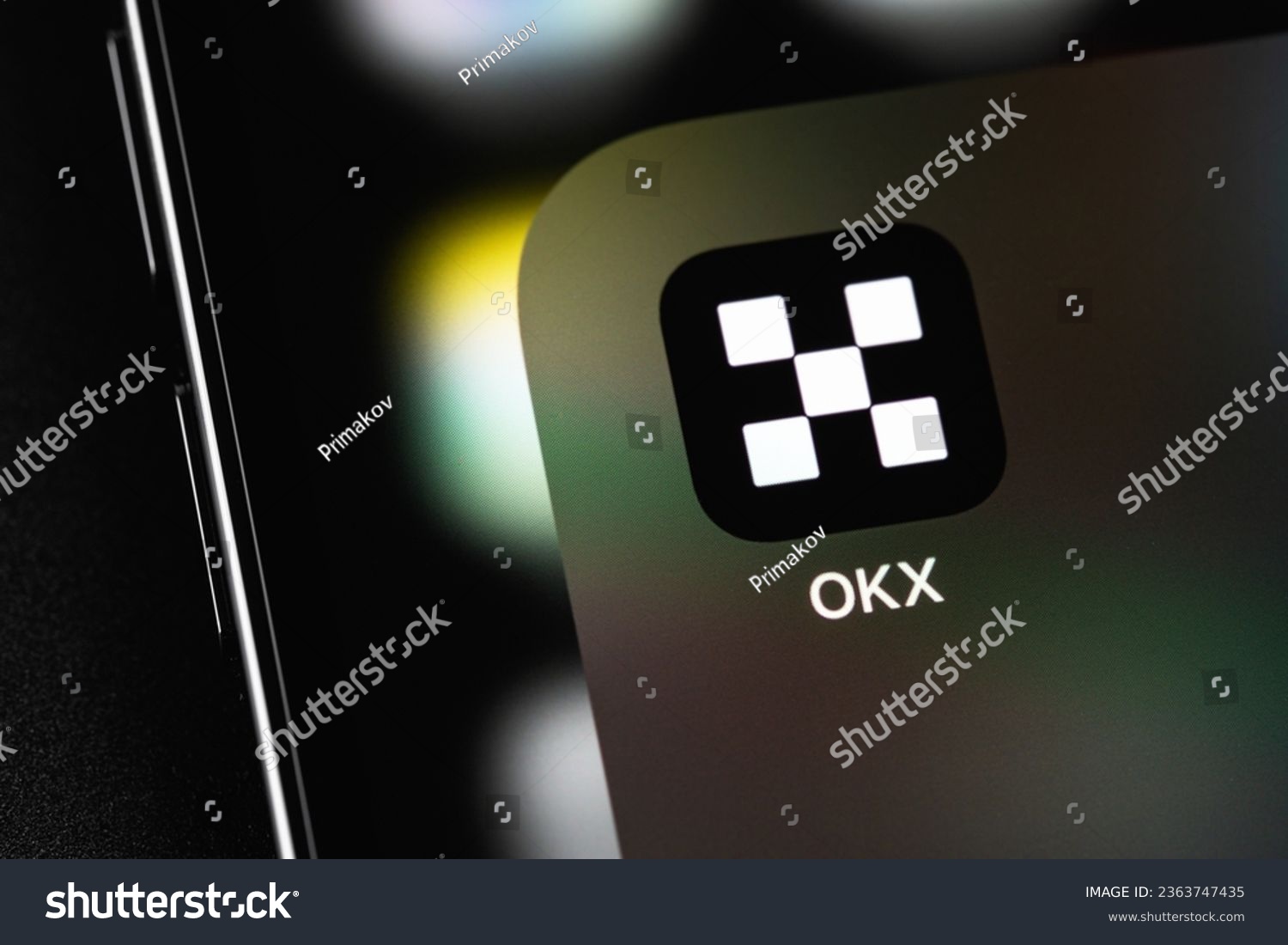 Okx Mobile Icon App On Screen Stock Photo 2363747435 | Shutterstock